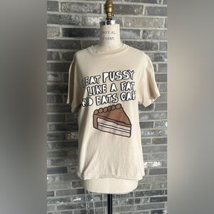 Spencer’s Adult Humor Graphic T-Shirt Cake Print